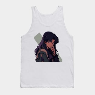 Misato Katsuragi Cool Anime girl Illustration Tank Top